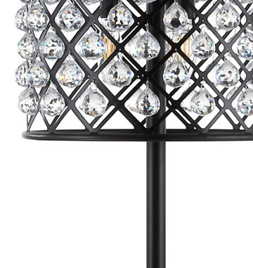 Elizabeth 60" Crystal/Metal LED Floor Lamp - JONATHAN Y